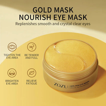 Mascarilla de colágeno dorado con aguacate para ojos, 120 unidades, antiojeras, bolsas, hidratante, antiarrugas, cuidado de la piel.