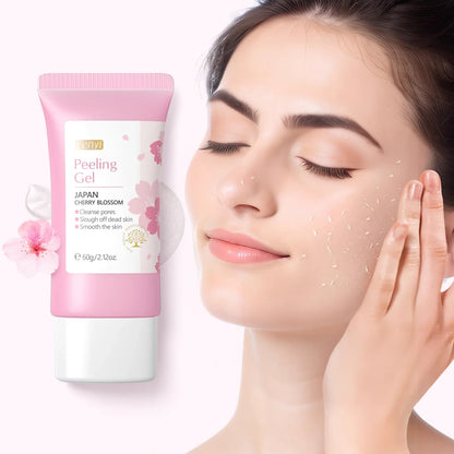 Gel exfoliante de limpieza profunda Sakura Face, cuidado de la piel, blanqueador, hidratante, reparador, exfoliante facial, cuidado de la piel, 60 g
