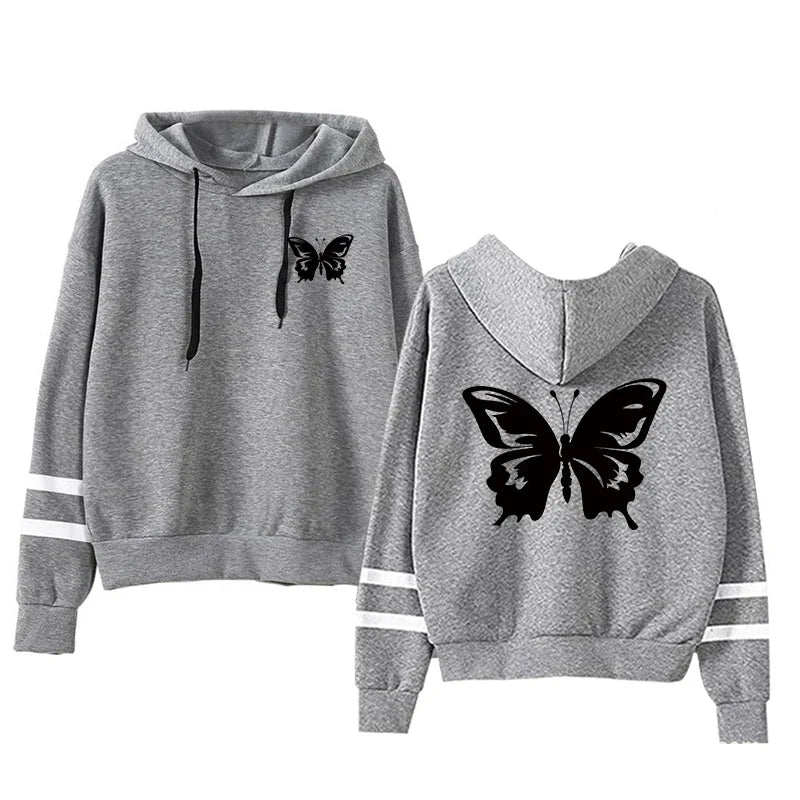 Chándal informal de uso diario para mujer, sudadera con capucha de una sola pieza de calidad a rayas y pantalones deportivos, cómodo para correr al aire libre, otoño e invierno.