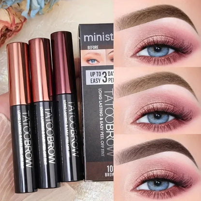 1 gel de tatuaje para cejas, semipermanente, resistente al agua y a las manchas, para unas cejas más pobladas y definidas.