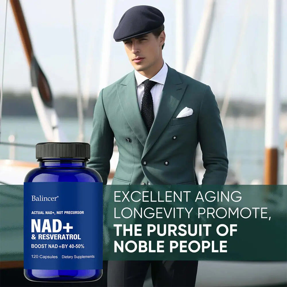 Suplementos de NAD, suplementos con resveratrol y vitamina B3, suplementos Nad Plus Boost: favorecen la salud celular.