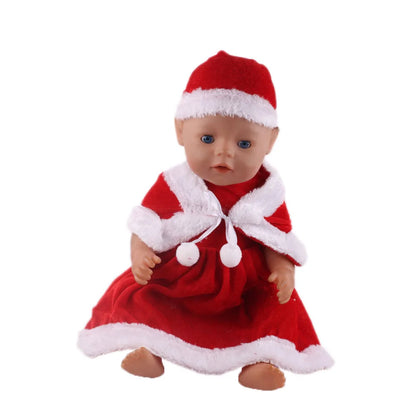 Envío gratuito: Conjunto navideño rojo para ropa y accesorios de muñeca de 43 cm y juguetes para muñecas americanas de 18 pulgadas de Our Generation.