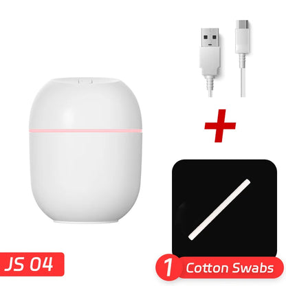 Mini humidificador de aire portátil con forma de gota de agua, USB, de escritorio, para interiores y hogares, silencioso, con atomización de aire.