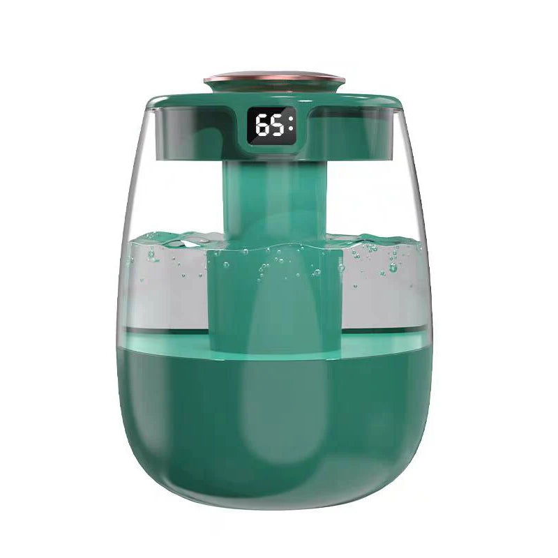 Humidificador de aire de 1300 ml, difusor de aceites esenciales con doble puerto de pulverización, USB, con luz para el hogar y la oficina.