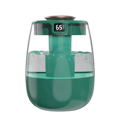 Humidificador de aire de 1300 ml, difusor de aceites esenciales con doble puerto de pulverización, USB, con luz para el hogar y la oficina.