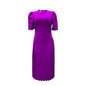 African Dresses for Women Summer 2024 New Arrival African Women Short Sleeve Red Blue Yellow Green Dress African Clothes