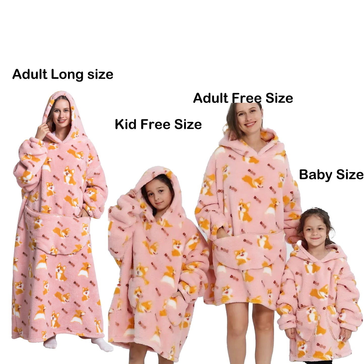 Manta de franela con mangas, sudadera de invierno, jersey de forro polar, manta usable con tiburón gigante, sudadera con capucha para adultos, niños y bebés