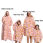 Manta de franela con mangas, sudadera de invierno, jersey de forro polar, manta usable con tiburón gigante, sudadera con capucha para adultos, niños y bebés