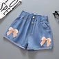 Pantalones cortos vaqueros para niñas, ropa de verano, informales, para bebés, 2025