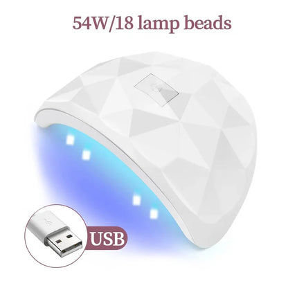 LULAA - Lámpara secadora de uñas de 88 W, luz ultravioleta para uñas, protección ocular, lámpara UV para uñas de gel, secador de esmalte de uñas de gel, herramienta de salón en casa