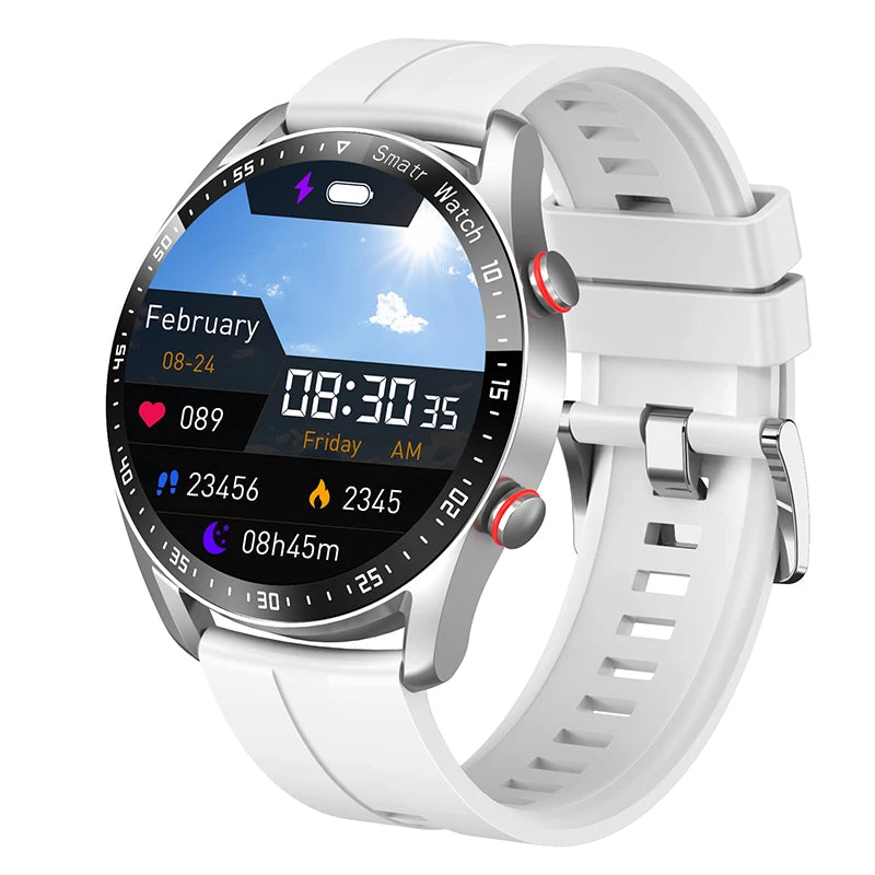 Reloj inteligente GT Series 2025 para hombre, con llamadas de voz, pantalla AMOLED de 1,53 pulgadas, deportivo, ECG + PPG, para Android e iOS.