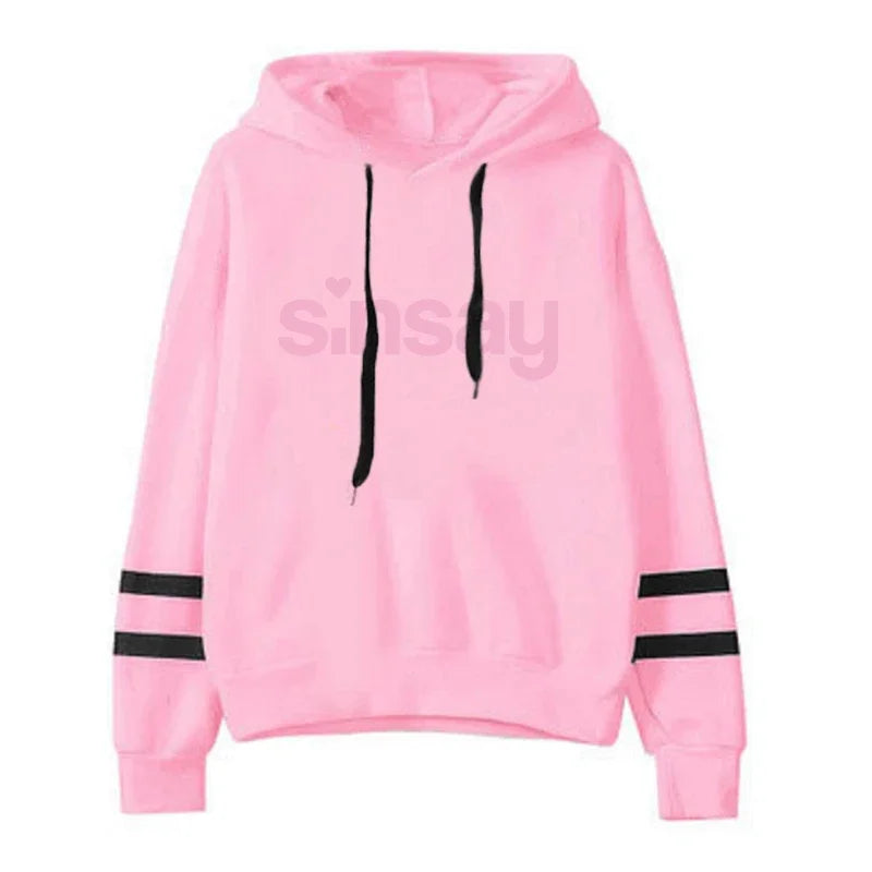 Jogging Women Tracksuit Daily Outdoor Autumn Winter Quality Hoodies Casual Single Piece Stripe Sweatshirt and Sweatpants Comfort