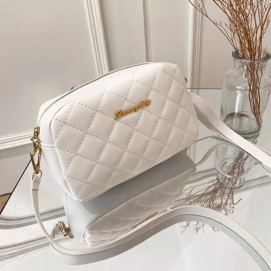 Bolso bandolera pequeño con borlas para mujer, tendencia 2024, con bordado de Lingge, bolso de hombro femenino, bolso cruzado con cadena a la moda para mujer