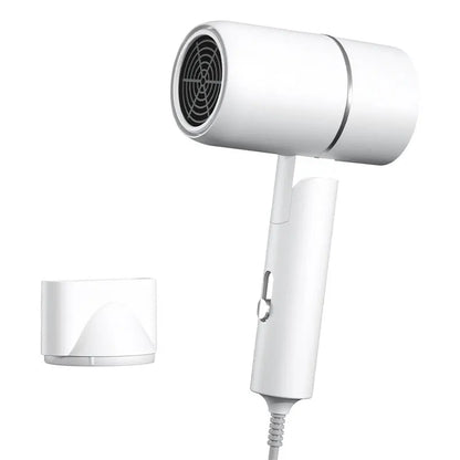 Minisecador de pelo plegable de 750 W con bolsa de transporte, aire caliente de aniones, para el hogar, viajes, dormitorio, 220 V-240 V.