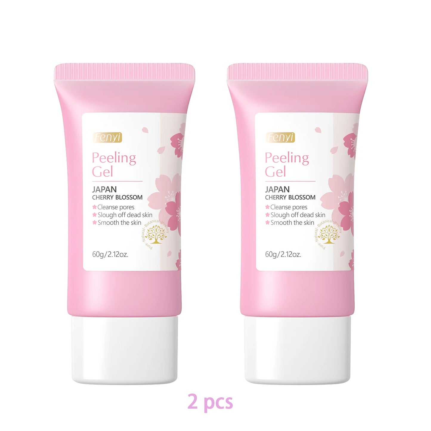 Gel exfoliante de limpieza profunda Sakura Face, cuidado de la piel, blanqueador, hidratante, reparador, exfoliante facial, cuidado de la piel, 60 g