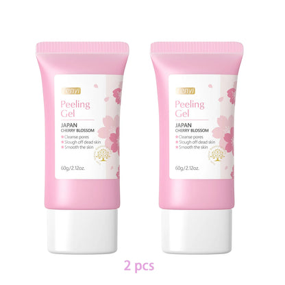 Gel exfoliante de limpieza profunda Sakura Face, cuidado de la piel, blanqueador, hidratante, reparador, exfoliante facial, cuidado de la piel, 60 g