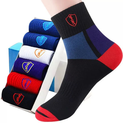 Calcetines deportivos transpirables de fibra de bambú para hombre, de otoño e invierno, con absorción del sudor y desodorantes, para negocios, 10, 5 o 3 pares.