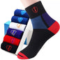 Calcetines deportivos transpirables de fibra de bambú para hombre, de otoño e invierno, con absorción del sudor y desodorantes, para negocios, 10, 5 o 3 pares.