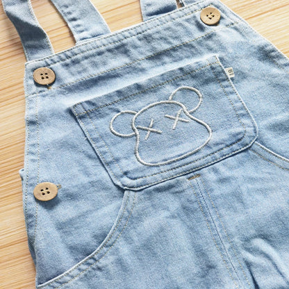 IENENS Mono para niño y niña, ropa para niños pequeños, mono de mezclilla para bebés de 1, 2, 3 y 4 años, primavera y otoño, vaqueros suaves para bebés