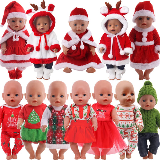 Envío gratuito: Conjunto navideño rojo para ropa y accesorios de muñeca de 43 cm y juguetes para muñecas americanas de 18 pulgadas de Our Generation.