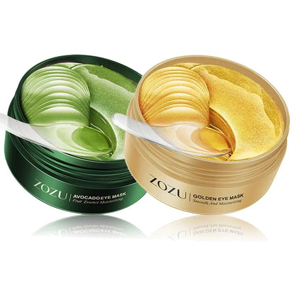 Mascarilla de colágeno dorado con aguacate para ojos, 120 unidades, antiojeras, bolsas, hidratante, antiarrugas, cuidado de la piel.