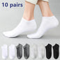 Calcetines deportivos transpirables de fibra de bambú para hombre, de otoño e invierno, con absorción del sudor y desodorantes, para negocios, 10, 5 o 3 pares.