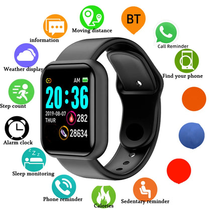 Reloj inteligente para hombre y mujer, pulsera con mensaje, monitor de actividad física, regalo de cumpleaños, reloj electrónico para Xiaomi y Huawei.