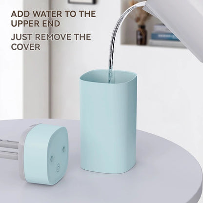 Humidificador USB de doble boquilla | 800 ml/h de alta potencia y ultrasilencioso | Humidificador para coche y hogar