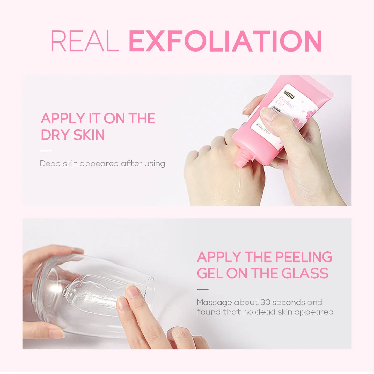 Gel exfoliante de limpieza profunda Sakura Face, cuidado de la piel, blanqueador, hidratante, reparador, exfoliante facial, cuidado de la piel, 60 g