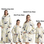 Manta de franela con mangas, sudadera de invierno, jersey de forro polar, manta usable con tiburón gigante, sudadera con capucha para adultos, niños y bebés