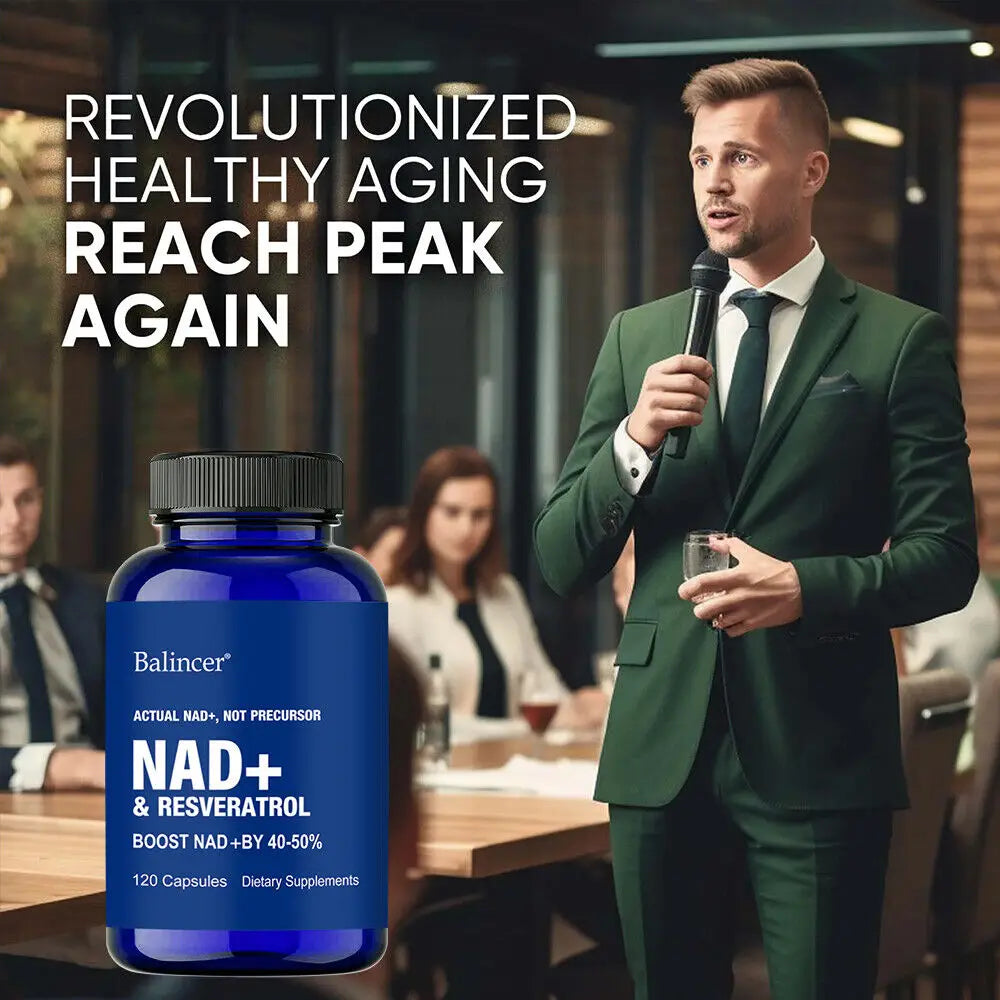 Suplementos de NAD, suplementos con resveratrol y vitamina B3, suplementos Nad Plus Boost: favorecen la salud celular.