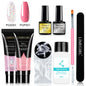 Kit Nail Art Limegirl, gel de uñas polivinílico, gel de remojo extensible, kit de esmalte de gel acrílico para principiantes, gel semipermanente