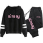 Jogging Women Tracksuit Daily Outdoor Autumn Winter Quality Hoodies Casual Single Piece Stripe Sweatshirt and Sweatpants Comfort