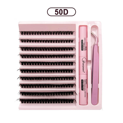 Kit de extensión de pestañas DIY, 200 unidades, para unir y sellar pestañas, herramientas de maquillaje para pegar pestañas, accesorios de pegamento.