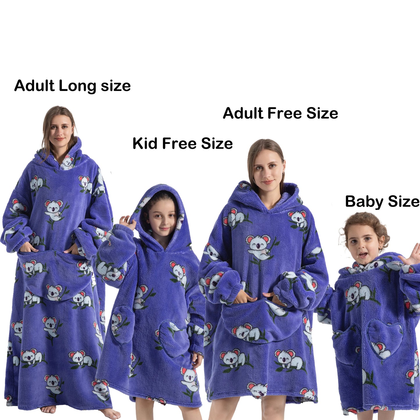 Manta de franela con mangas, sudadera de invierno, jersey de forro polar, manta usable con tiburón gigante, sudadera con capucha para adultos, niños y bebés
