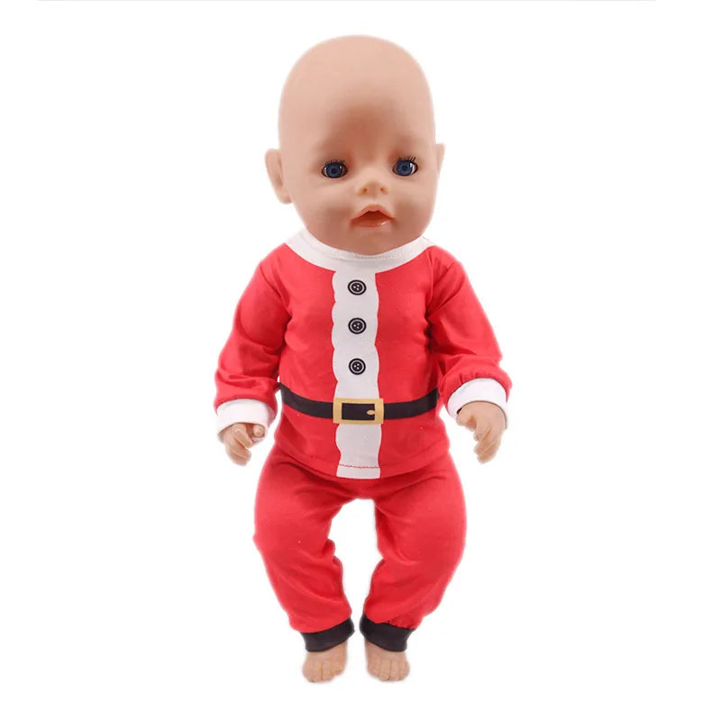 Envío gratuito: Conjunto navideño rojo para ropa y accesorios de muñeca de 43 cm y juguetes para muñecas americanas de 18 pulgadas de Our Generation.