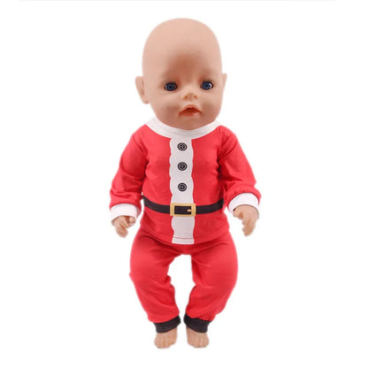 Envío gratuito: Conjunto navideño rojo para ropa y accesorios de muñeca de 43 cm y juguetes para muñecas americanas de 18 pulgadas de Our Generation.