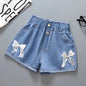 Pantalones cortos vaqueros para niñas, ropa de verano, informales, para bebés, 2025