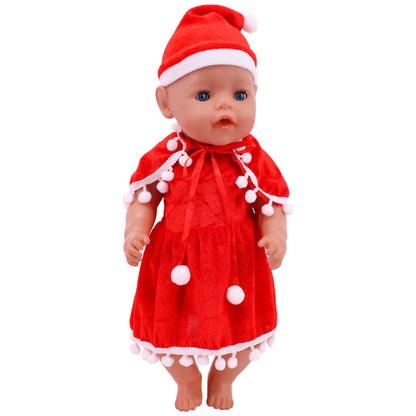 Envío gratuito: Conjunto navideño rojo para ropa y accesorios de muñeca de 43 cm y juguetes para muñecas americanas de 18 pulgadas de Our Generation.