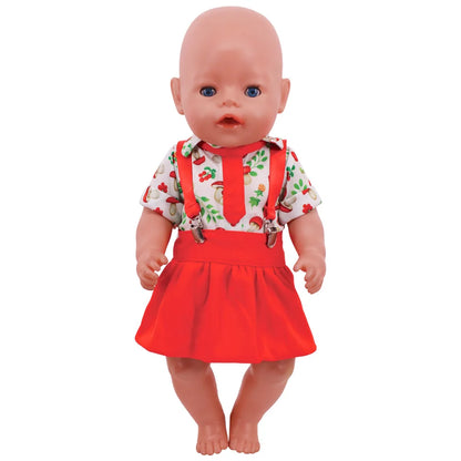 Envío gratuito: Conjunto navideño rojo para ropa y accesorios de muñeca de 43 cm y juguetes para muñecas americanas de 18 pulgadas de Our Generation.