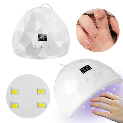 LULAA - Lámpara secadora de uñas de 88 W, luz ultravioleta para uñas, protección ocular, lámpara UV para uñas de gel, secador de esmalte de uñas de gel, herramienta de salón en casa