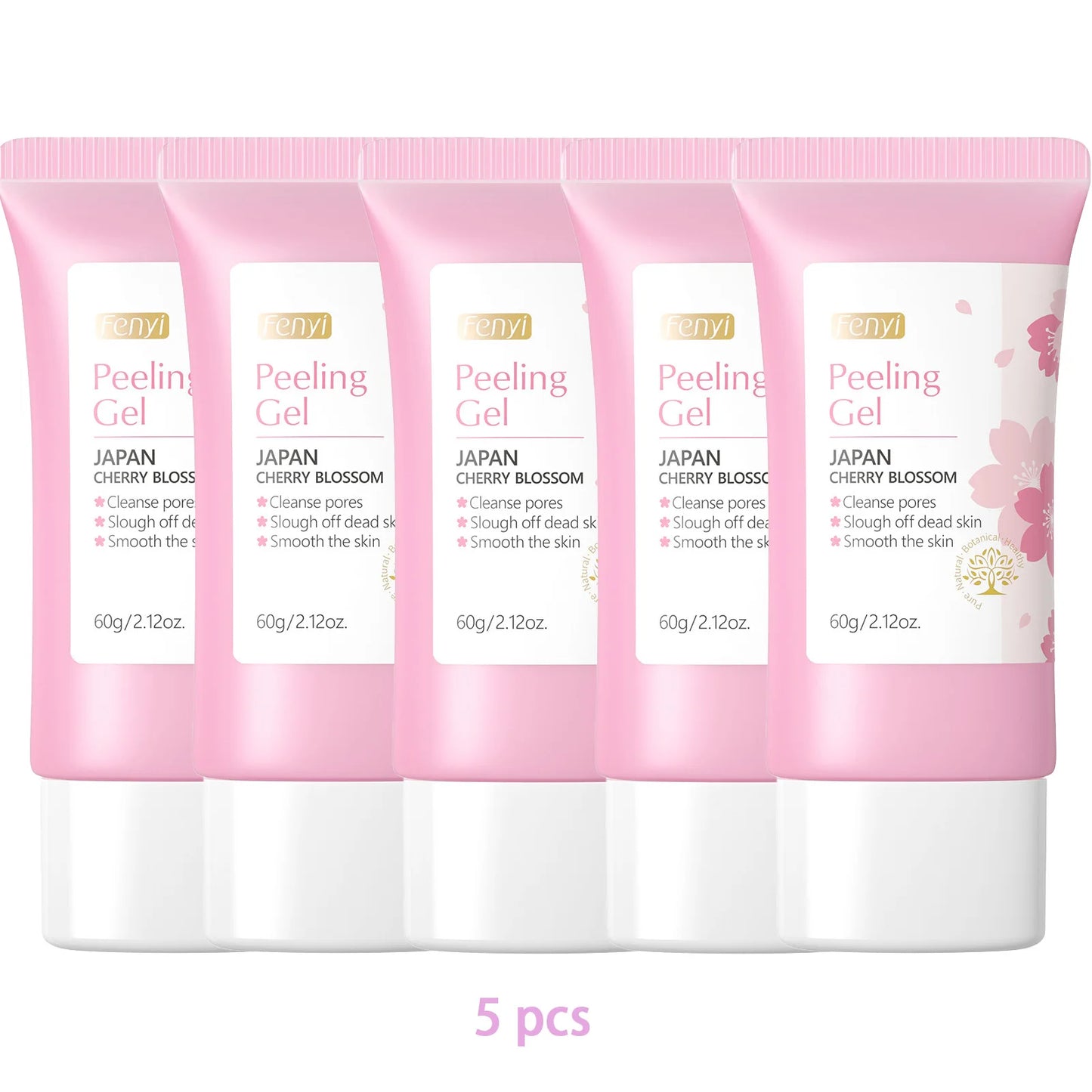 Gel exfoliante de limpieza profunda Sakura Face, cuidado de la piel, blanqueador, hidratante, reparador, exfoliante facial, cuidado de la piel, 60 g