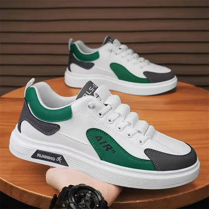 Tendencia 2025 Nuevos zapatos de hombre de cuero de moda de caña baja para hombre Zapatos casuales de moda para correr Deportes