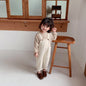 Mono de mezclilla liso para bebé niño, pantalones vaqueros con pechera, mono infantil, ropa para niños, monos para niños, conjuntos de otoño para niñas