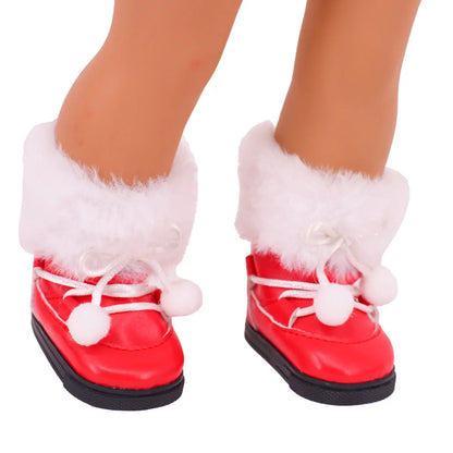 Envío gratuito: Conjunto navideño rojo para ropa y accesorios de muñeca de 43 cm y juguetes para muñecas americanas de 18 pulgadas de Our Generation.