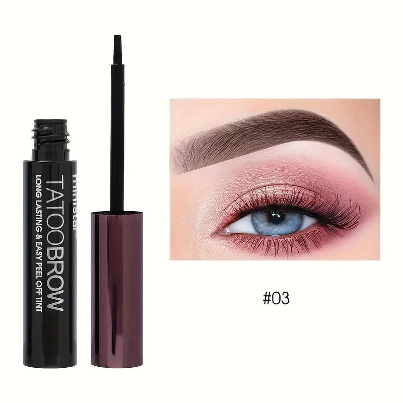 1 gel de tatuaje para cejas, semipermanente, resistente al agua y a las manchas, para unas cejas más pobladas y definidas.