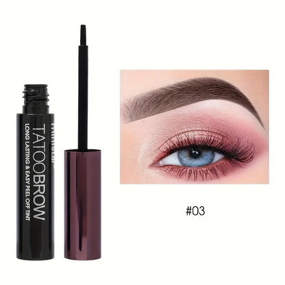 1 gel de tatuaje para cejas, semipermanente, resistente al agua y a las manchas, para unas cejas más pobladas y definidas.