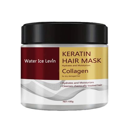 Mascarilla capilar de colágeno y queratina, control de aceite dual, hidratante, acondicionador, suave, alisador, frizz, dañado, reparación, revitalizante, cuidado del cabello