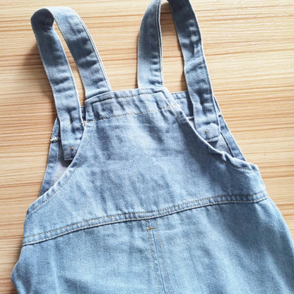 IENENS Mono para niño y niña, ropa para niños pequeños, mono de mezclilla para bebés de 1, 2, 3 y 4 años, primavera y otoño, vaqueros suaves para bebés