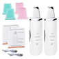 Limpiador ultrasónico de poros, exfoliante, eliminador de puntos negros, limpieza facial profunda, limpiador facial ultrasónico con pala iónica.